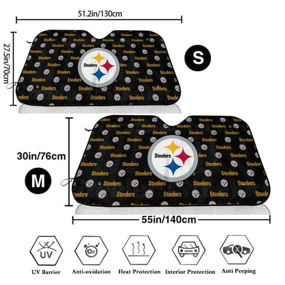 Pittsburgh Steelers Printed is suitable for front Car windshield sunshades Car windshield sunshades