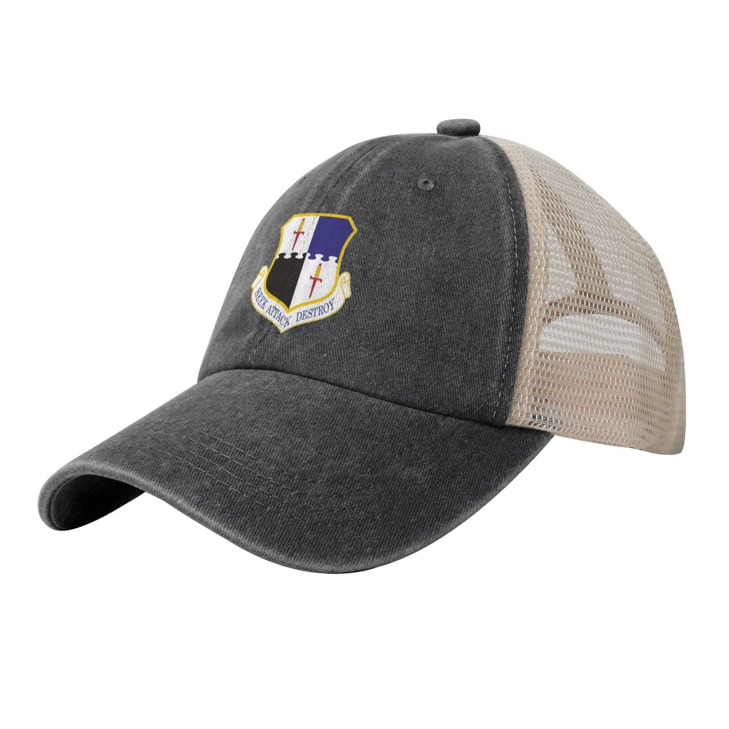 52d Fighter Wing Printed unisex baseball cap adjustable grid baseball cap veteran gift