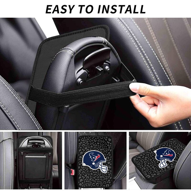 Houston Texans print Car handrail box cushion Personalized car armrest cover