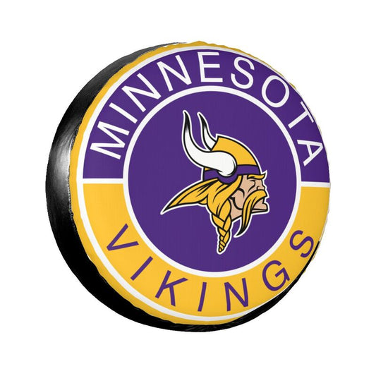 Minnesota Vikings Printed tire protection cover car spare tire dust protection covers