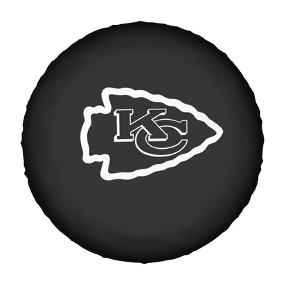 Kansas City Chiefs 3 Printing tire protection cover car sun protection tire protection covers