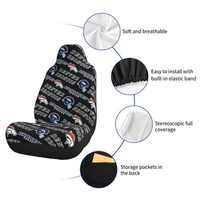 Denver Broncos Printed seat dust protection cover car seat protective cover