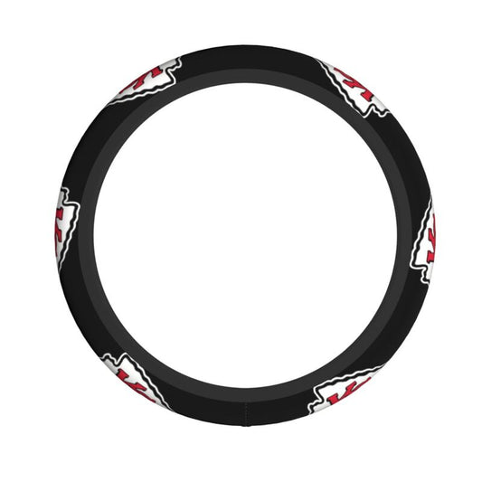 Kansas City Chiefs Printed elastic steering wheel cover car steering wheel protective cover