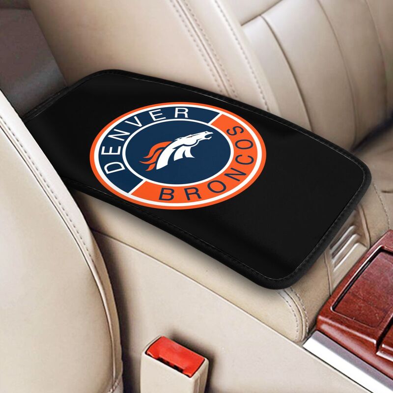 Denver Broncos print car armrest protective cover Car center console armrest pad