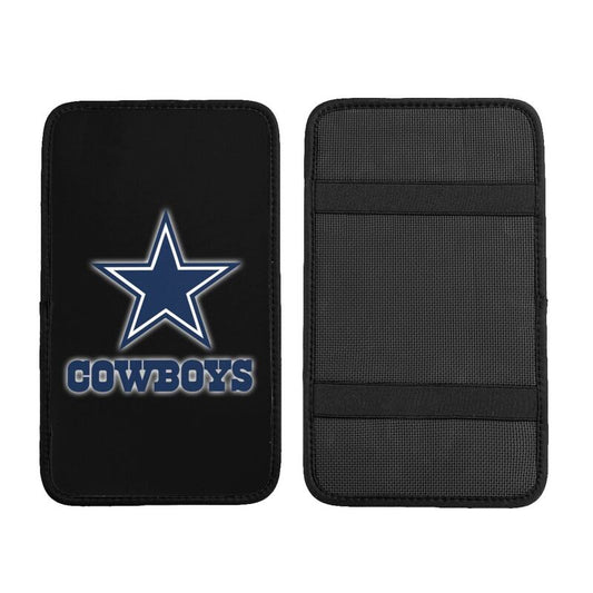 Car armrest box pad Dallas Cowboys Printed central armrest box pad protective pad