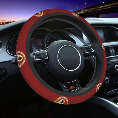 Washington Commanders Printed elastic steering wheel cover anti slip breathable