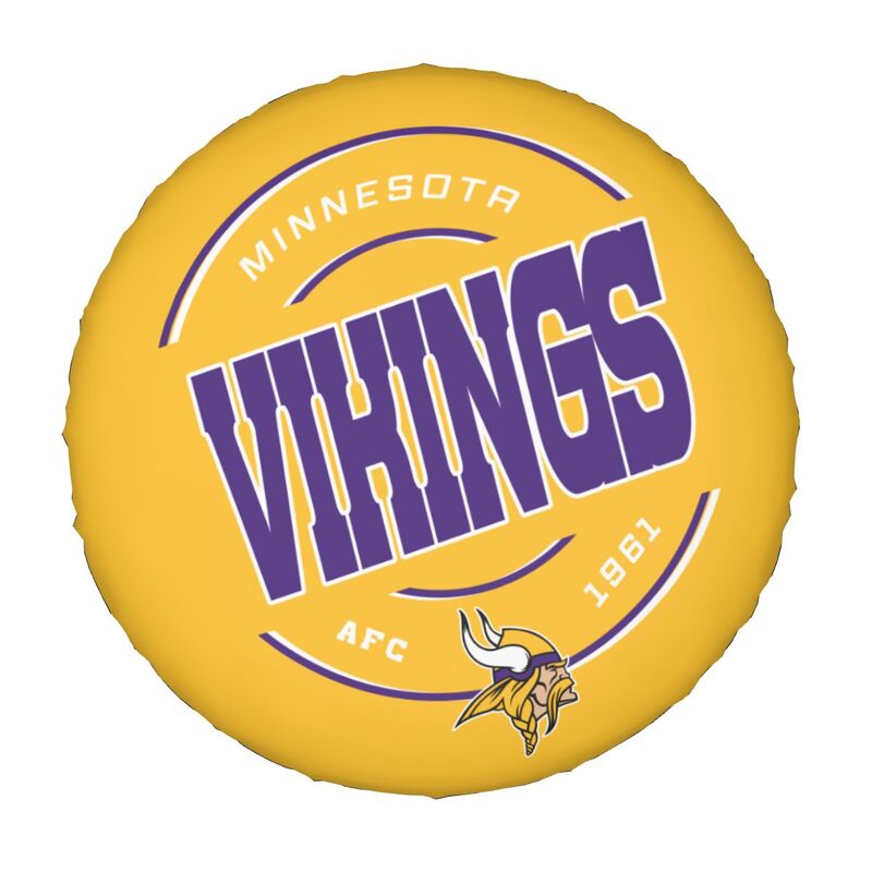Minnesota Vikings Printing car tire protection cover car spare tire dust protection cover