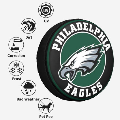 Philadelphia Eagles Printing car tire covers waterproof and dustproof protective covers