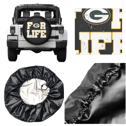 Green Bay Packers Printing tire protection cover car spare tire dust protection cover