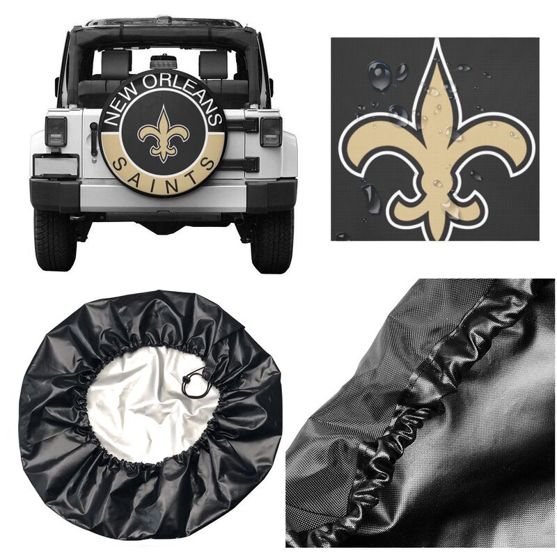 New Orleans Saints Printed tire protection cover car spare tire dust protection covers