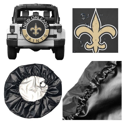 New Orleans Saints Printed tire protection cover car spare tire dust protection covers