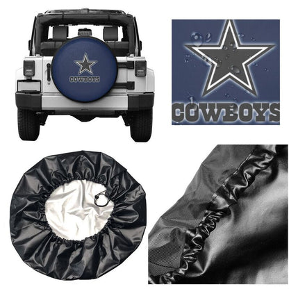 Dallas Cowboys 4 Print tire protection covers car sunscreen tire protection covers