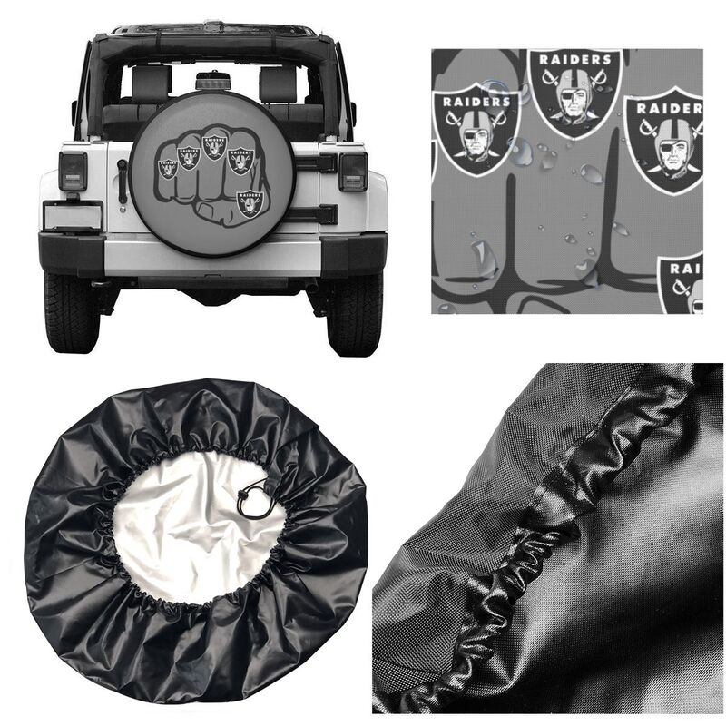 Las Vegas Raiders Print tire protection cover car spare tire dust protection covers