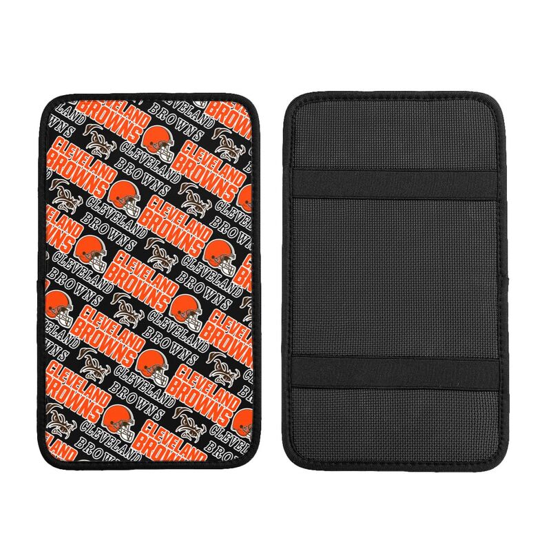 Cleveland Browns Printing car armrest box protective pad