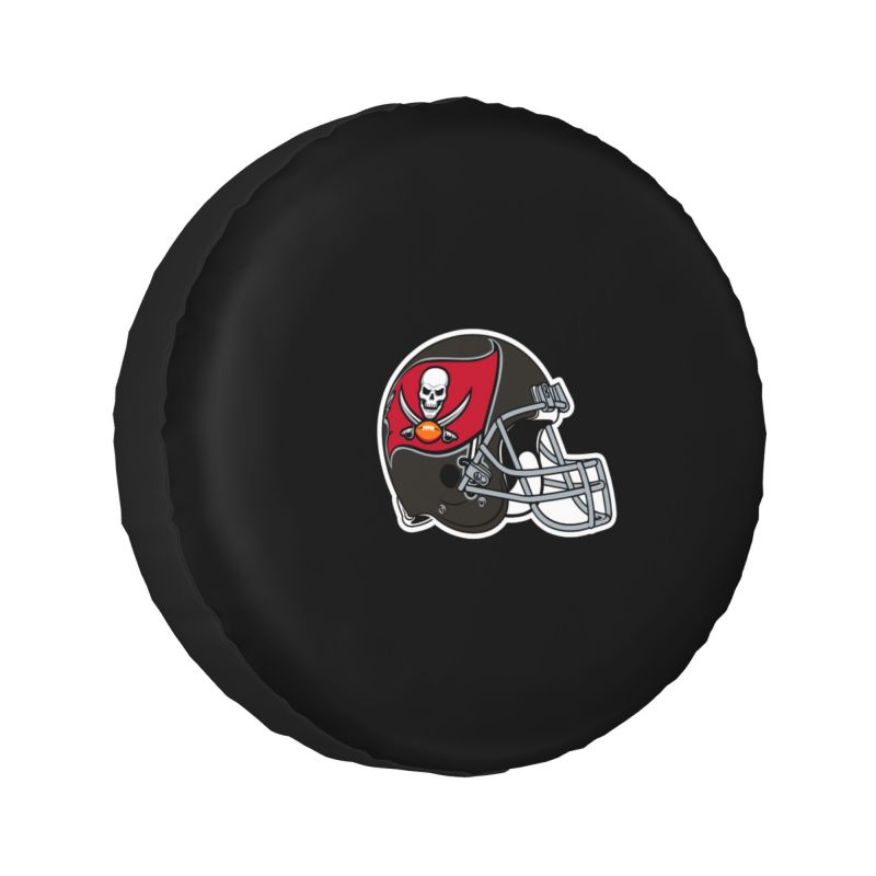 Tampa Bay Buccaneers 2 Car tire protective cover waterproof and dustproof tire cover