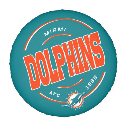 Miami Dolphins Printing car tire protection cover car spare tire dust protection cover