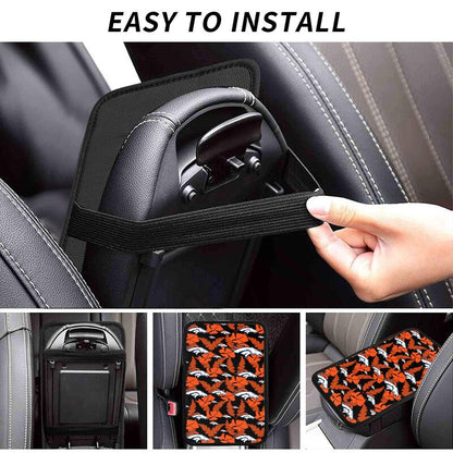 Denver Broncos printing Center console armrest pad car armrest protective cover car