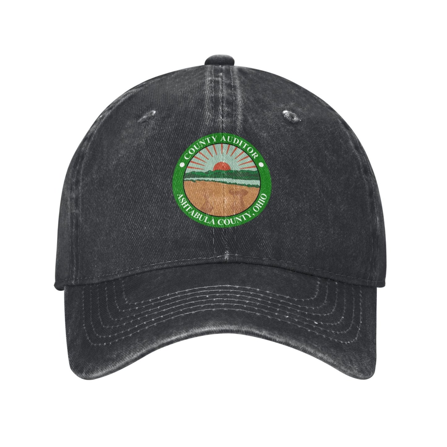 Seal Of Ashtabula County (Ohio) Auditor Printed unisex baseball cap adjustable cap outdoor sun hats trucker hat