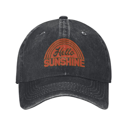 Hello Sunshine Printed unisex baseball cap adjustable cap outdoor sun hats trucker hat