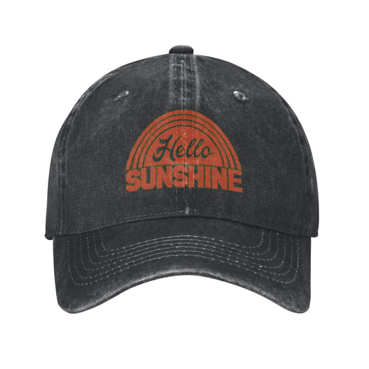 Hello Sunshine Printed unisex baseball cap adjustable cap outdoor sun hats trucker hat