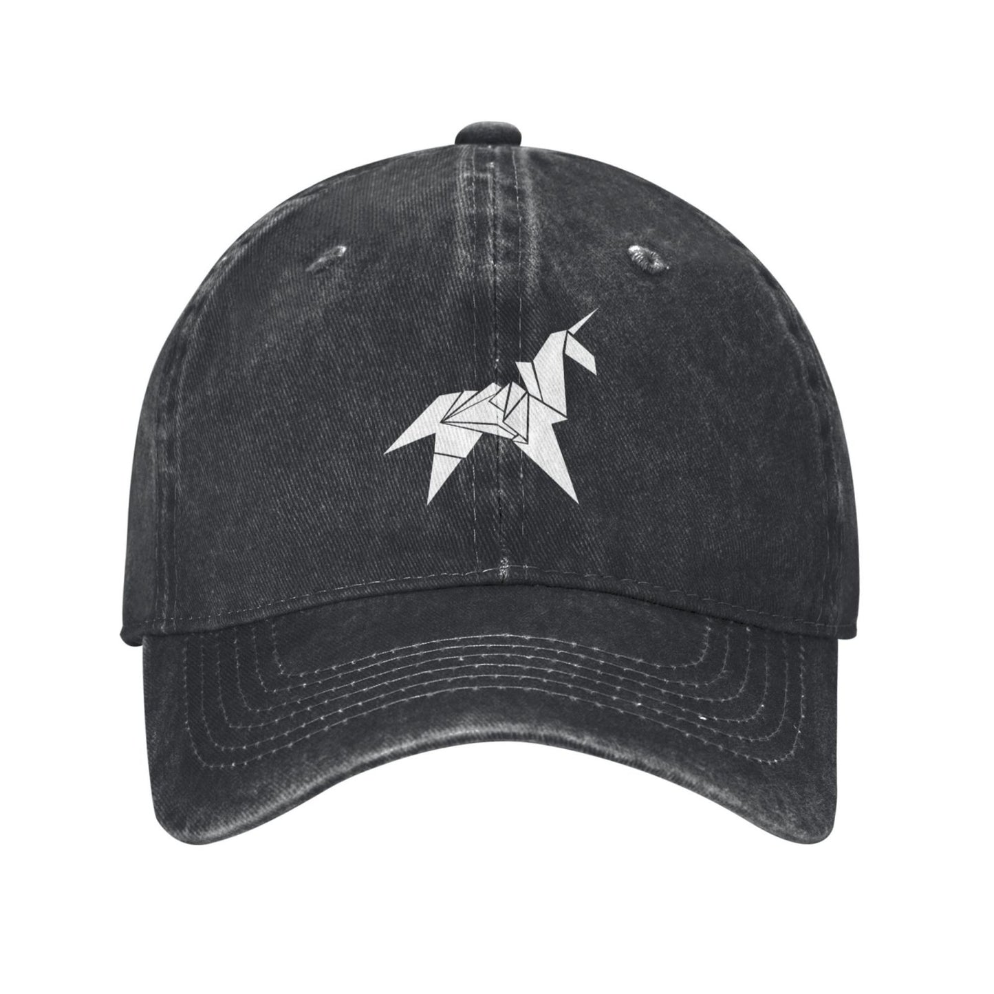 Origami Unicorn Printed unisex baseball cap adjustable cap outdoor sun hats trucker hat