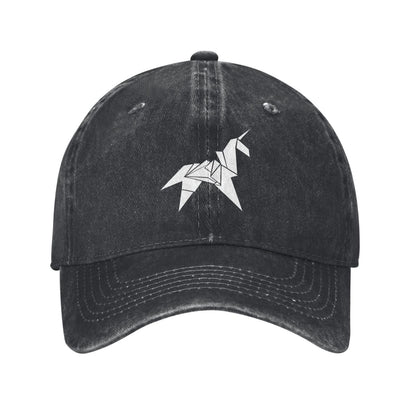 Origami Unicorn Printed unisex baseball cap adjustable cap outdoor sun hats trucker hat