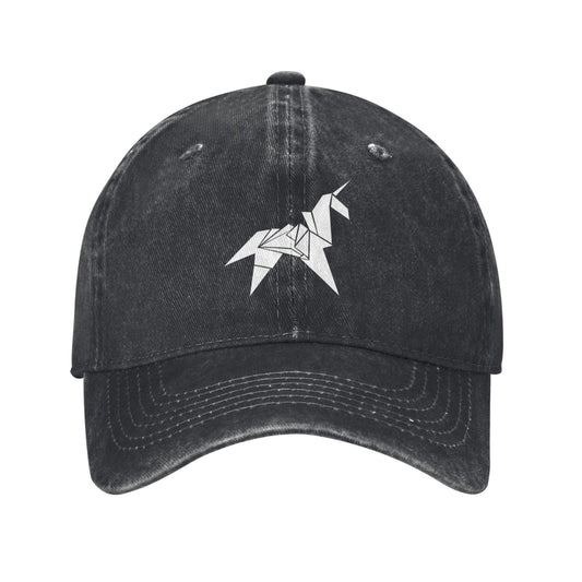 Origami Unicorn Printed unisex baseball cap adjustable cap outdoor sun hats trucker hat