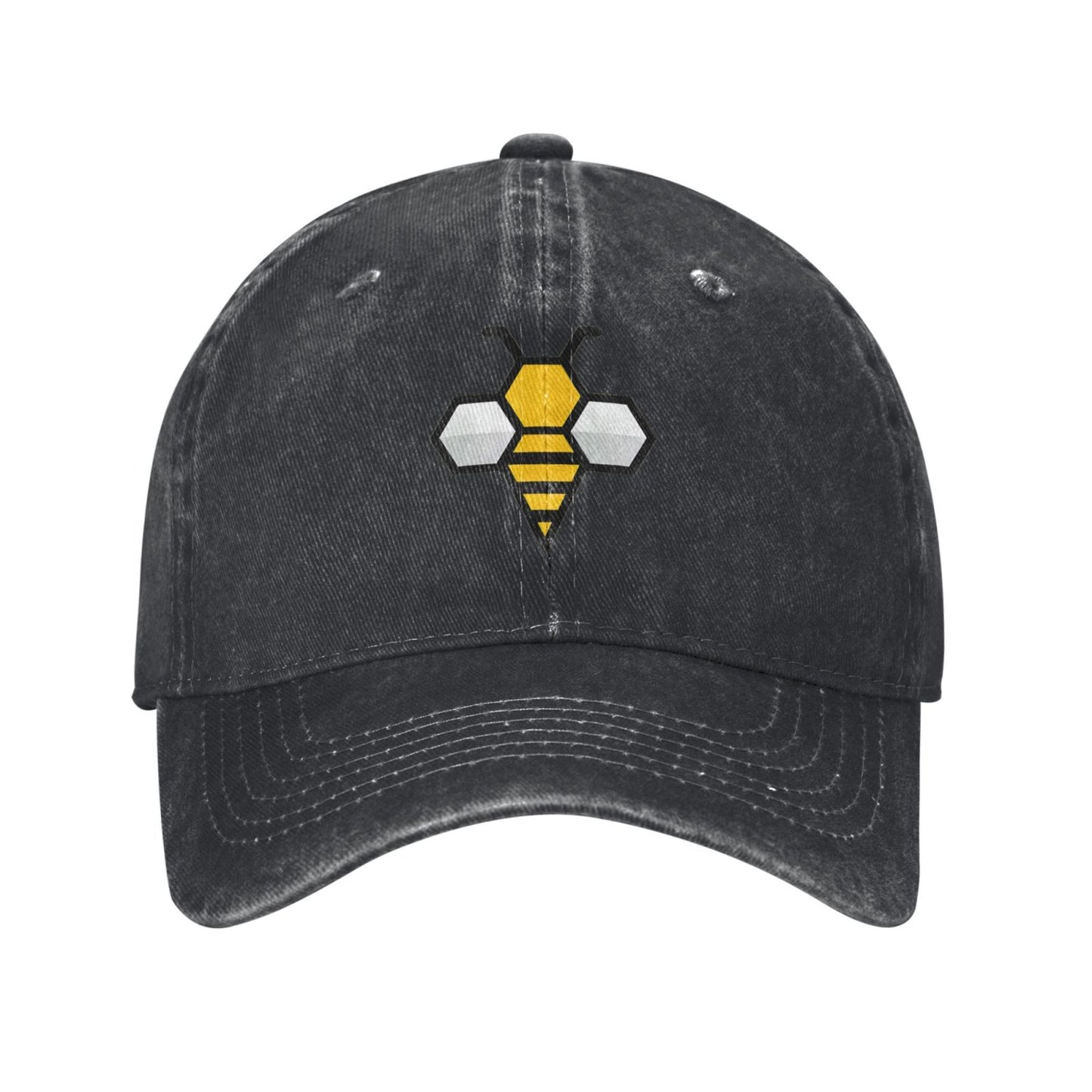 Polygonal Bee Logo Printed unisex baseball cap adjustable cap outdoor trucker hat veterans Gifts