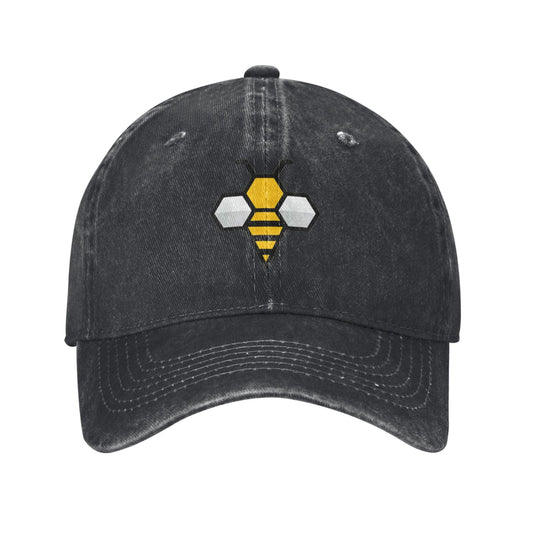 Polygonal Bee Logo Printed unisex baseball cap adjustable cap outdoor trucker hat veterans Gifts