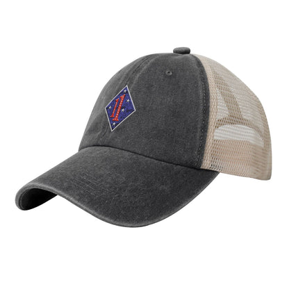 1st Marine Regiment Printed unisex baseball cap adjustable grid baseball cap veteran gift