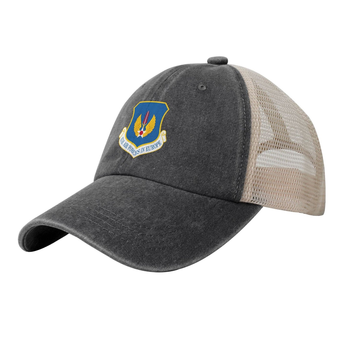 United States Air Forces In Europe Printed unisex baseball cap adjustable grid baseball cap veteran gift