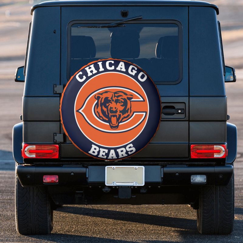 Chicago Bears Car tire protective cover waterproof and dustproof tire cover