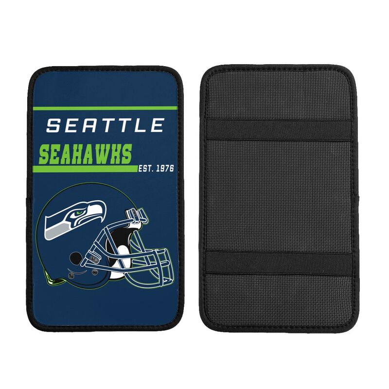 Seattle Seahawks Print car armrest box cushion armrest protective cover
