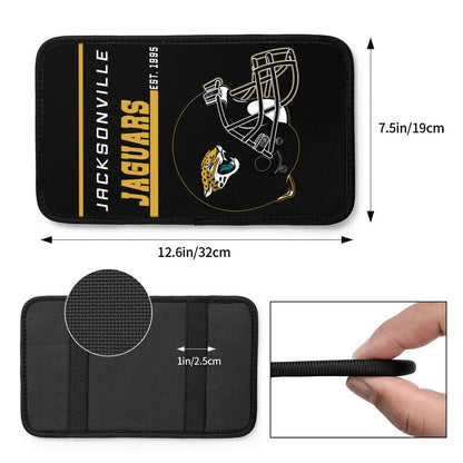Jacksonville Jaguars Print car armrest box cushion armrest protective cover