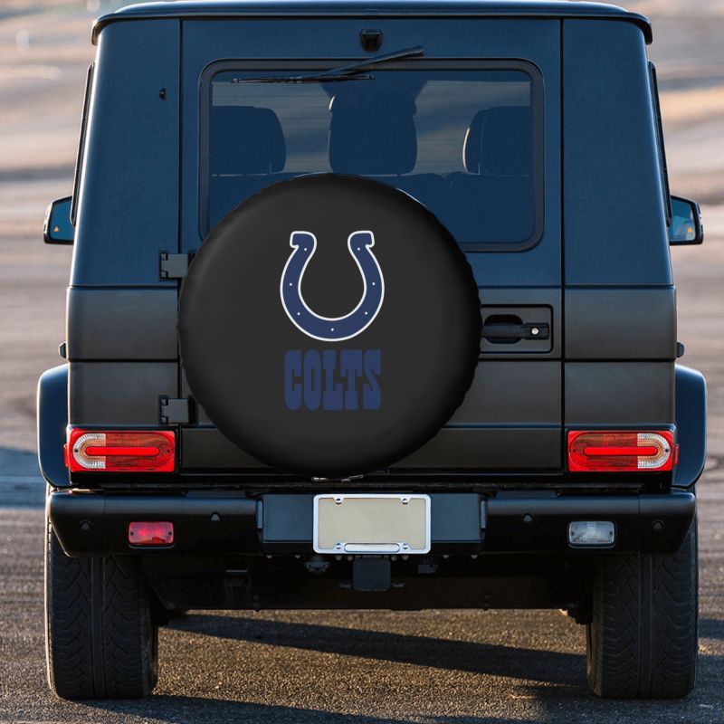 Indianapolis Colts 3 Car tire protective cover waterproof and dustproof tire cover