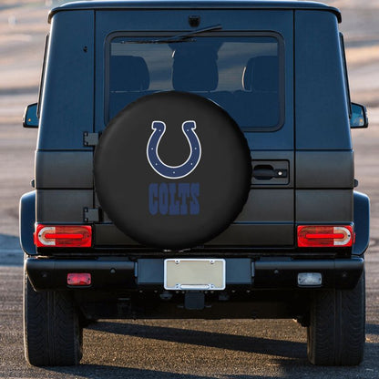Indianapolis Colts 3 Car tire protective cover waterproof and dustproof tire cover