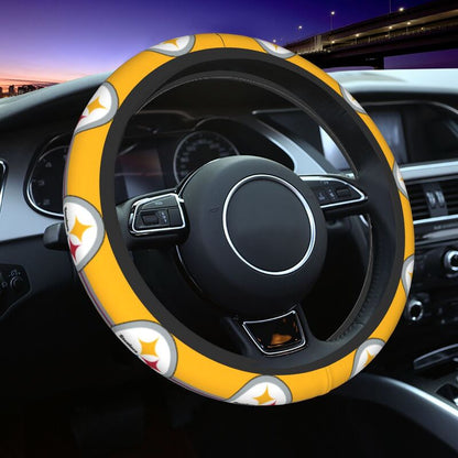 Pittsburgh Steelers 7 Printed breathable elastic steering wheel anti slip cover
