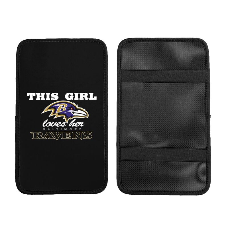 Baltimore Ravens Printing car center console pad car armrest protective cover