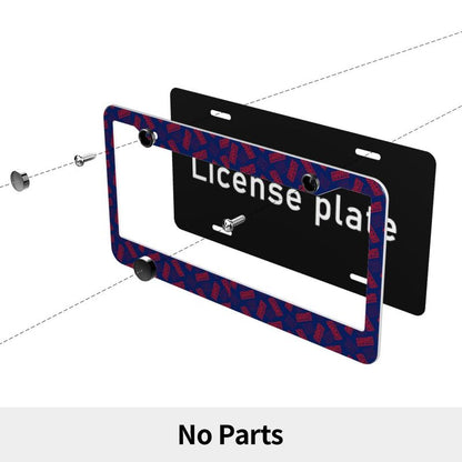 New York Giants Print front rear license plate holder circular hole license plate holder (one pair)