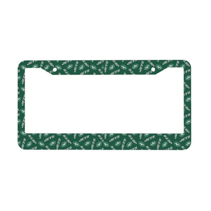 New York Jets Print front rear license plate holder circular hole license plate holder (one pair)
