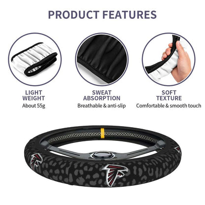 Atlanta Falcons Printed elastic steering wheel cover car anti-skid cover
