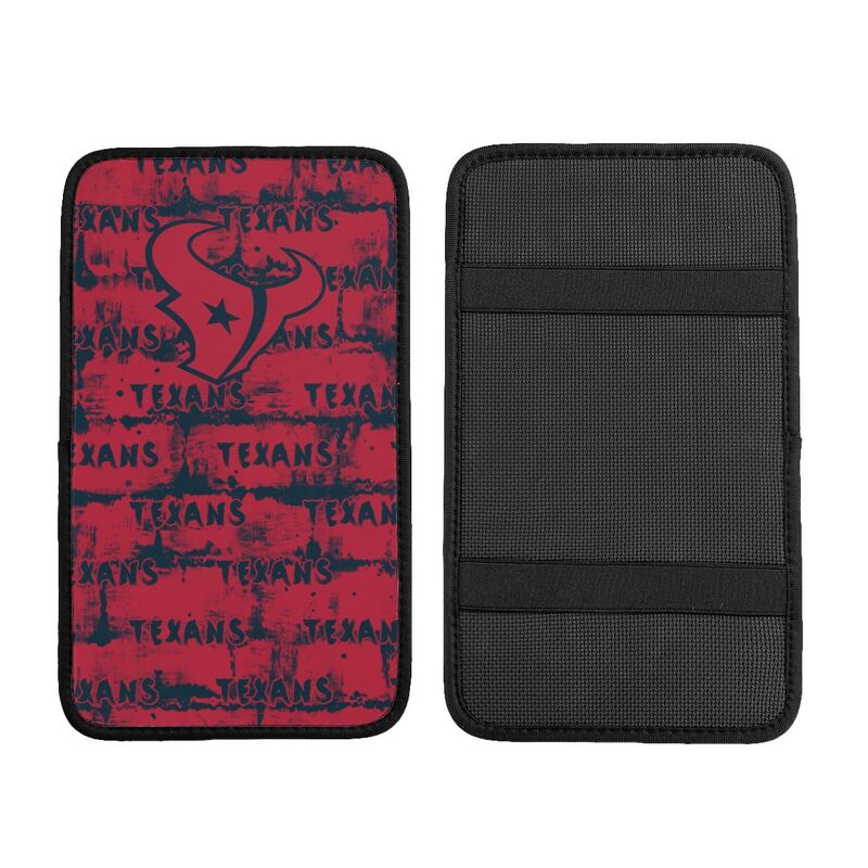 Houston Texans print Car armrest box protective cover car center console armrest pad