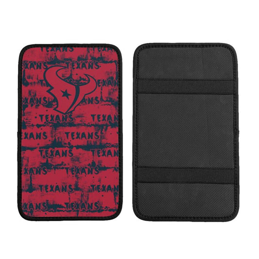 Houston Texans print Car armrest box protective cover car center console armrest pad