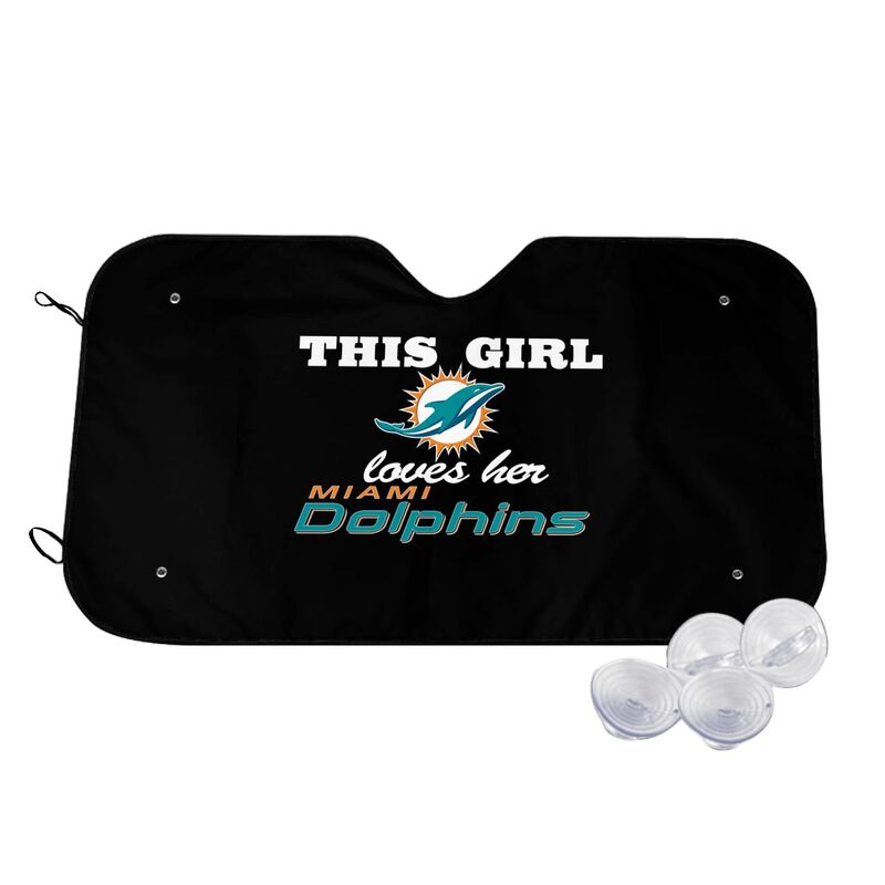 Miami Dolphins Printing multi size car front windshield sunshade car windshield sunshade
