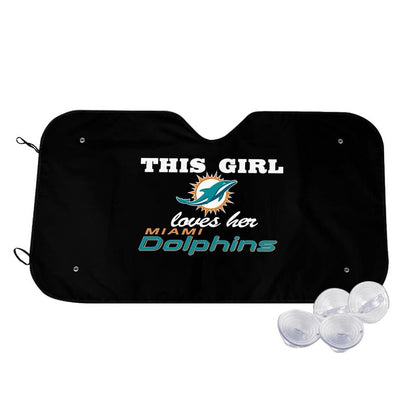 Miami Dolphins Printing multi size car front windshield sunshade car windshield sunshade