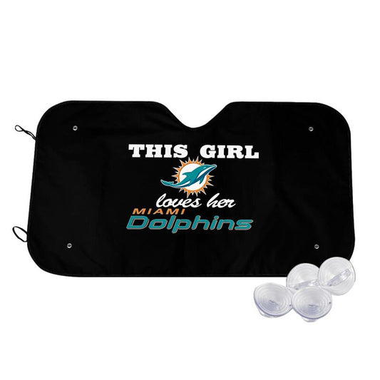 Miami Dolphins Printing multi size car front windshield sunshade car windshield sunshade