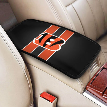 Car armrest box pad Cincinnati Bengals5 Printed central armrest box pad anti slip pad