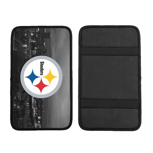 Car armrest box pad Pittsburgh Steelers Printed central armrest box pad protective pad