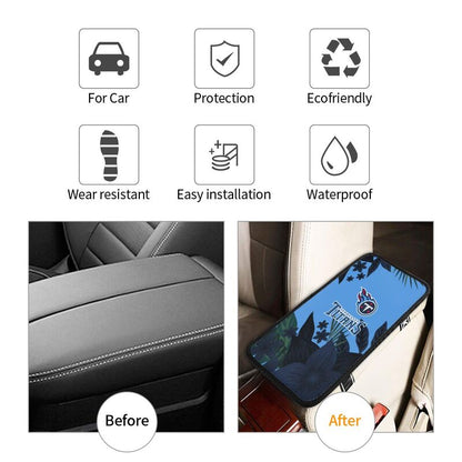 Tennessee Titans 2 Car armrest box protective cover car center console armrest pad