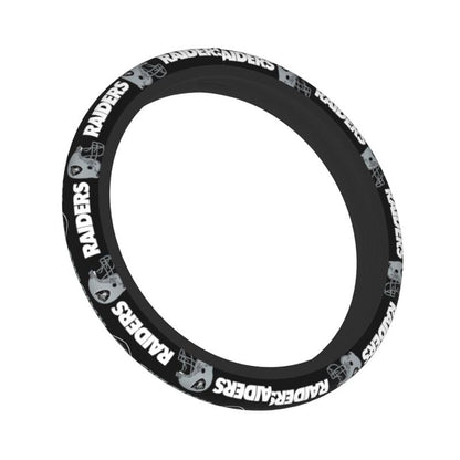 Las Vegas Raiders 2 Printed elastic steering wheel cover car steering wheel protective cover